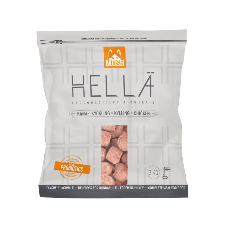 Viljaton vähärasvainen koiranruoka